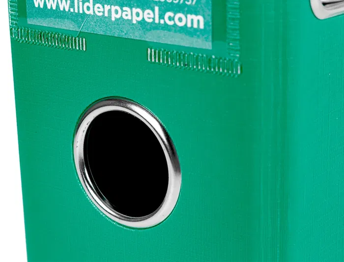 Liderpapel Documenta Archivador de Palanca A4 Verde con Rado y Compresor Metálico Lomo 75mm