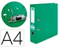 Liderpapel Documenta Archivador de Palanca A4 Verde con Rado y Compresor Metálico Lomo 75mm