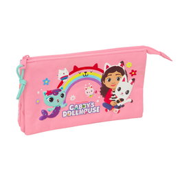 Safta Portatodo Triple Gabby's Dollhouse 22x12x3cm