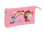 Safta Gabby's Dollhouse Estuche Escolar Portatodo con 3 Cremalleras, Bolso Triple 120x30x220 mm