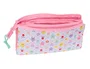 Safta Gabby's Dollhouse Estuche Escolar Portatodo con 3 Cremalleras, Bolso Triple 120x30x220 mm