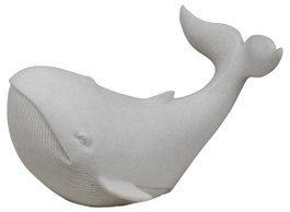 DKD Home Decor Lámpara de Sobremesa Arenisca Ballena Blanco
