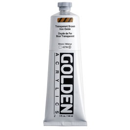 Golden Heavy Body Acrílico Óxido de Hierro Marrón Transparente 148 ml