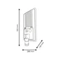HO-STR100W-SL04-CW Farola Solar LED 200W 5000K con Sensor Crepuscular y Panel/Batería, IP65, Instalación 3-4m, Vida 50000h