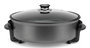 Orbegozo PZ 3670 Olla Eléctrica / Freidora sin Aceite | 1500W | 5 Litros | 36 cm | Negro | Antiadherente | Tapa de Cristal