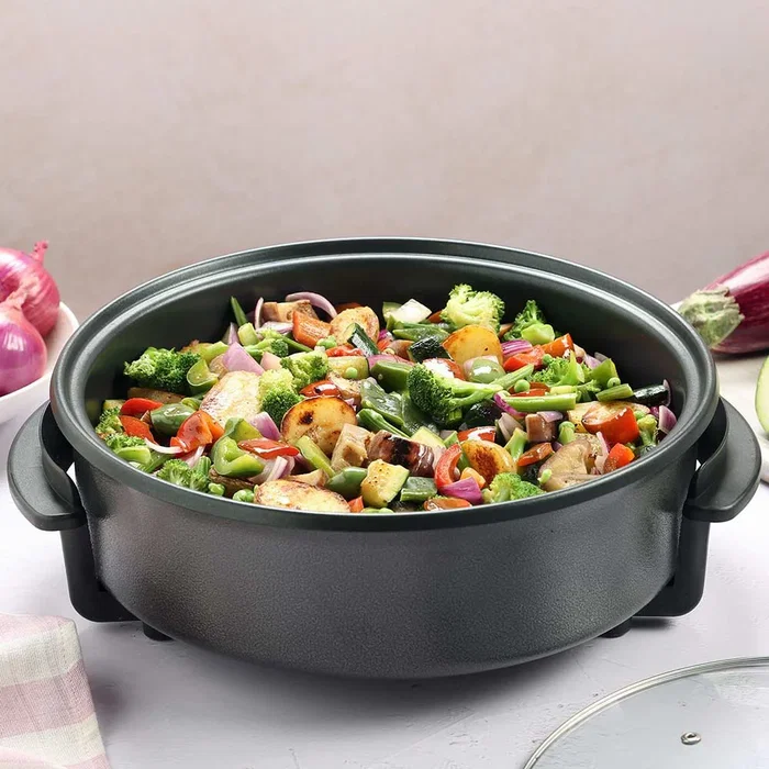 Orbegozo PZ 3670 Olla Eléctrica / Freidora sin Aceite | 1500W | 5 Litros | 36 cm | Negro | Antiadherente | Tapa de Cristal Orbegozo PZ 3670 Olla Eléctrica / Freidora sin Aceite | 1500W | 5 Litros | 36 cm | Negro | Antiadherente | Tapa de Cristal