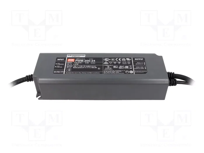 MEAN WELL PWM-200-24 Alimentador de impulso para cintas LED 200W 24VDC MEAN WELL PWM-200-24 Alimentador de impulso para cintas LED 200W 24VDC