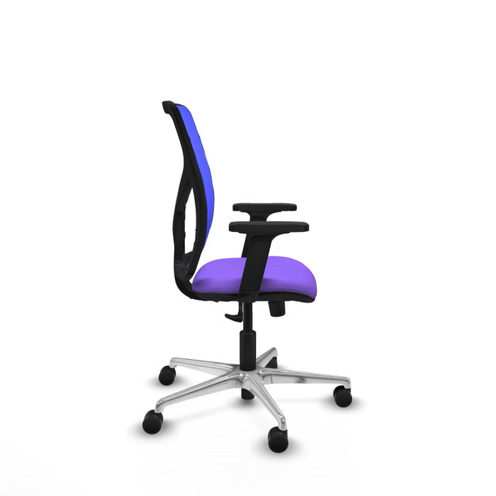 PIQUERAS Y CRESPO Silla de oficina Motilla con mecanismo Sincro, Tela Lila y Malla Azul PIQUERAS Y CRESPO Silla de oficina Motilla con mecanismo Sincro, Tela Lila y Malla Azul