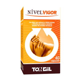 Tongil Nivelvigor 40 Cápsulas Veganas Complemento Alimenticio con Ginseng Coreano IL HWA, Azafrán, L-Arginina y Zinc