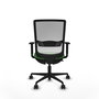 PIQUERAS Y CRESPO Silla de oficina Haches Verde y Blanco