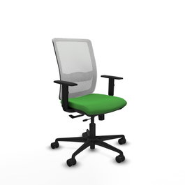 PIQUERAS Y CRESPO Silla de oficina Haches Verde y Blanco