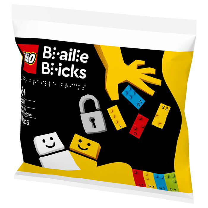 LEGO 30711 Spielspa mit Braille-Steinen (Polybag) - Juego de Construcción con Ladrillos Braille, 10 Piezas, Multicolor, Recomendado 6+ Años