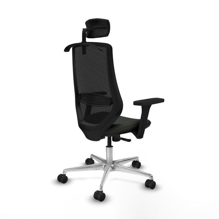 PIQUERAS Y CRESPO Silla de oficina Mardos con mecanismo Sincro, Negro