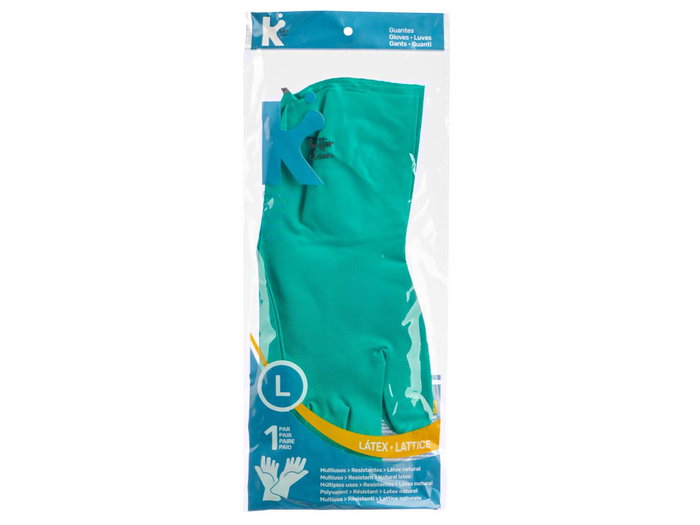 ARTE REGAL Guantes Fregar Talla L Color Verde Plástico (Set de 36)