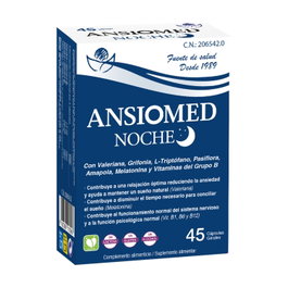 Bioserum Ansiomed Noche 45 Cápsulas - Ayuda para el Sueño y la Ansiedad