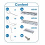 Simon Rack Bolsa de 9 piezas de accesorios para panelclick con 6 ganchos y 3 accesorios ac012