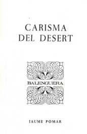 Moll Editorial, Carisma del Desert, Jaume Pomar Llambies - Moll Editorial