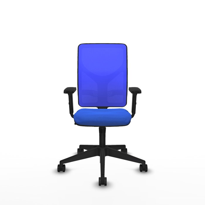 PIQUERAS Y CRESPO Silla de oficina Motilla Azul con mecanismo Sincro