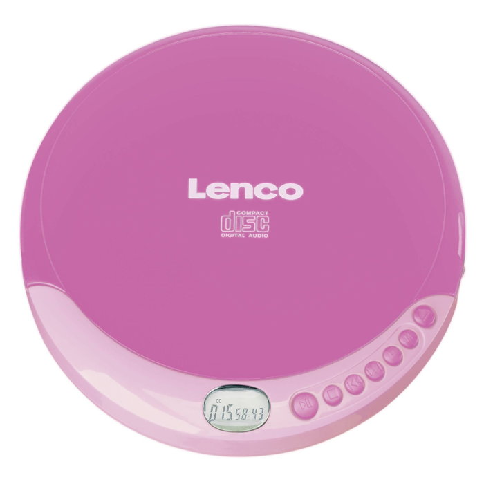 Lenco CD-011 Reproductor de CD portátil Rosa Lenco CD-011 Reproductor de CD portátil Rosa