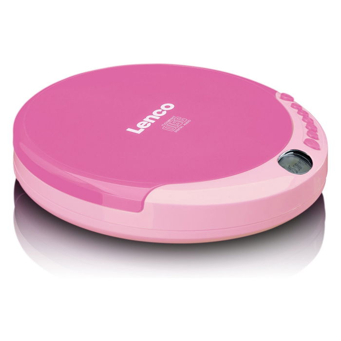 Lenco CD-011 Rosa Reproductor de CD Portátil con Altavoces Incorporados