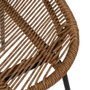 Silla Natural Pe-Acero Salón 53,50 X 61 X 85 cm (Set de 2)