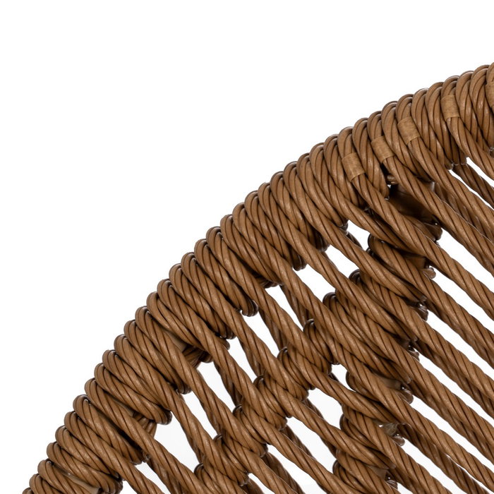 Silla Natural Pe-Acero Salón 53,50 X 61 X 85 cm (Set de 2)