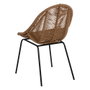 Silla Natural Pe-Acero Salón 53,50 X 61 X 85 cm (Set de 2)
