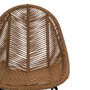 Silla Natural Pe-Acero Salón 53,50 X 61 X 85 cm (Set de 2)
