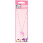 THE CARAT SHOP Colgante My Melody Hello Kitty Metal Dorado Esmalte Perlado Cadena 40+5 cm