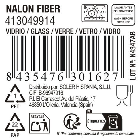 La Mediterranea Vaso Nalon Fiber 400cc (Pack de 36)