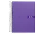 Liderpapel Cuaderno Espiral Crafty A4 80 Hojas 90g Cuadro 4mm Violeta