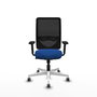 PIQUERAS Y CRESPO Silla de oficina Zulema con mecanismo Sincro, Azul y Negro