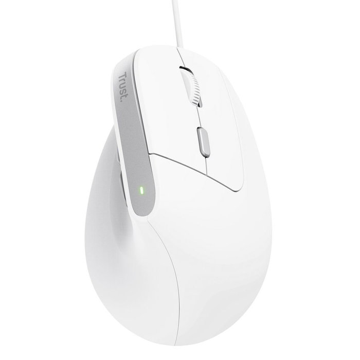 Trust Bayo II Ratón Ergonómico Vertical Blanco