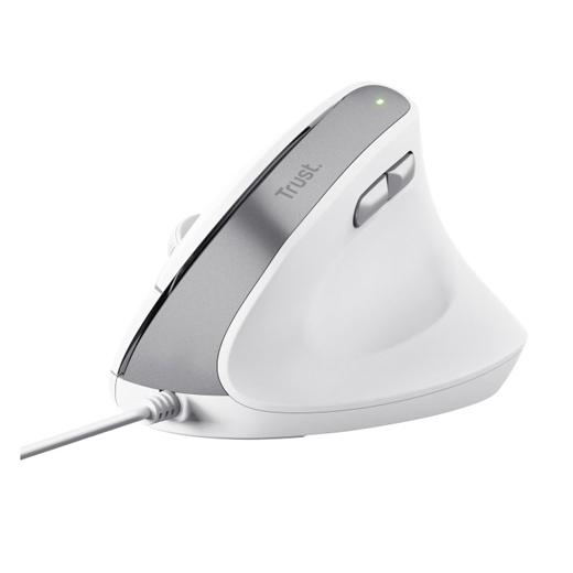Trust Ratón Ergonómico Vertical Bayo II USB Cable 2400DPI Blanco Trust Ratón Ergonómico Vertical Bayo II USB Cable 2400DPI Blanco