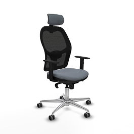 PIQUERAS Y CRESPO Silla de oficina Jorquera Gris y Negro
