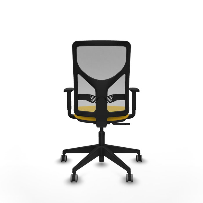 PIQUERAS Y CRESPO Silla de oficina Motilla con mecanismo Sincro, Amarillo y Gris PIQUERAS Y CRESPO Silla de oficina Motilla con mecanismo Sincro, Amarillo y Gris