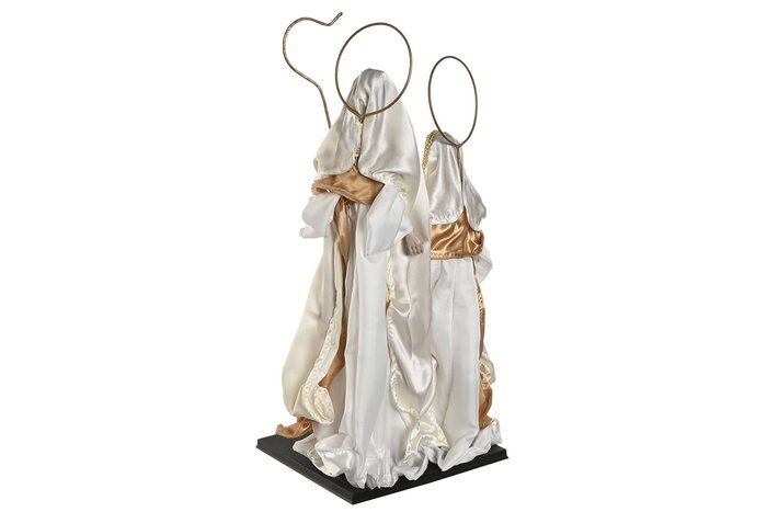 DKD Home Decor Nacimiento Navidad Moderna Blanco Dorado 27 x 24 x 50 cm