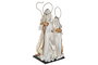 DKD Home Decor Nacimiento Navidad Moderna Blanco Dorado 27 x 24 x 50 cm