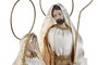 DKD Home Decor Nacimiento Navidad Moderna Blanco Dorado 27 x 24 x 50 cm