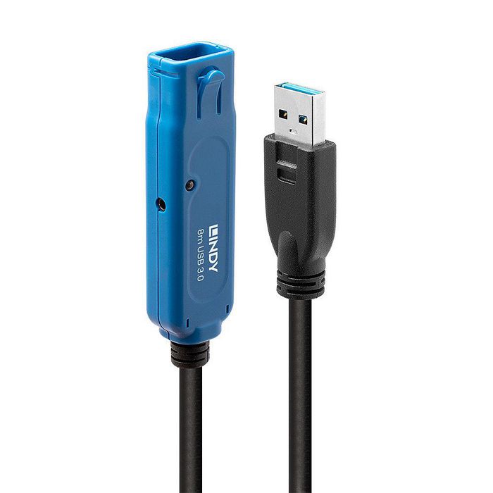 Lindy Cable Extensor USB 3.0 Active Pro de 8m para Periféricos SuperSpeed con Transferencia de Datos de hasta 5Gbps Lindy Cable Extensor USB 3.0 Active Pro de 8m para Periféricos SuperSpeed con Transferencia de Datos de hasta 5Gbps