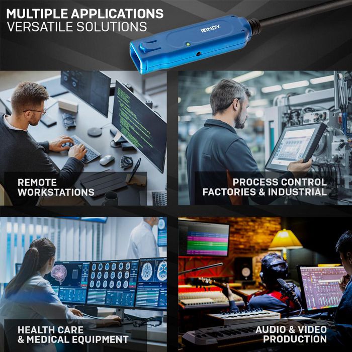 Lindy Cable Extensor USB 3.0 Active Pro de 8m para Periféricos SuperSpeed con Transferencia de Datos de hasta 5Gbps Lindy Cable Extensor USB 3.0 Active Pro de 8m para Periféricos SuperSpeed con Transferencia de Datos de hasta 5Gbps