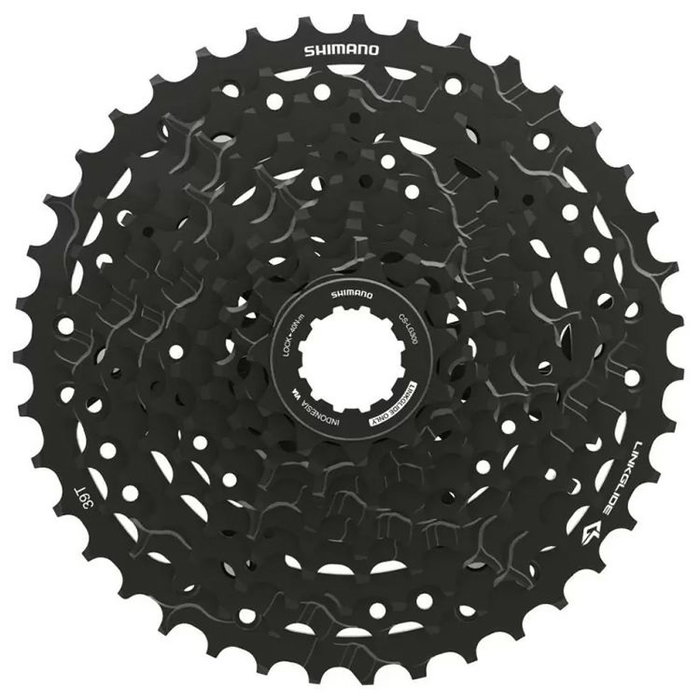 Shimano Cassette CS-LG300-10 10 Velocidades 11-39 Dientes LINKGLIDE para E-Bike Negro Shimano Cassette CS-LG300-10 10 Velocidades 11-39 Dientes LINKGLIDE para E-Bike Negro