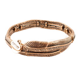Alex And Ani Pulsera Espíritu Dorado de Metal