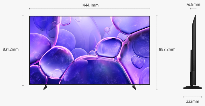 Samsung TU65U8005FU Smart TV 4K Ultra HD 65 pulgadas Negro