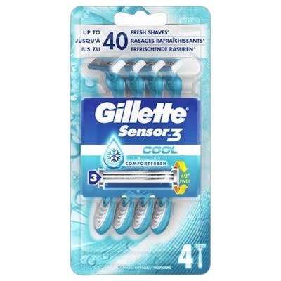 Gillette Sensor3 Cool Cuchilla Afeitar Desechables 4 u