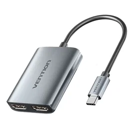 Vention Cable Conversor USB Tipo-C Macho a 2x HDMI Macho Gris