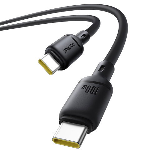 Baseus Cable Silky USB-C a USB-C 1m Sarga SYH Negro