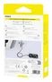 Baseus Cable Silky Series USB C a USB C 100W 1m Negro