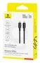 Baseus Cable Silky Series USB C a USB C 100W 1m Negro