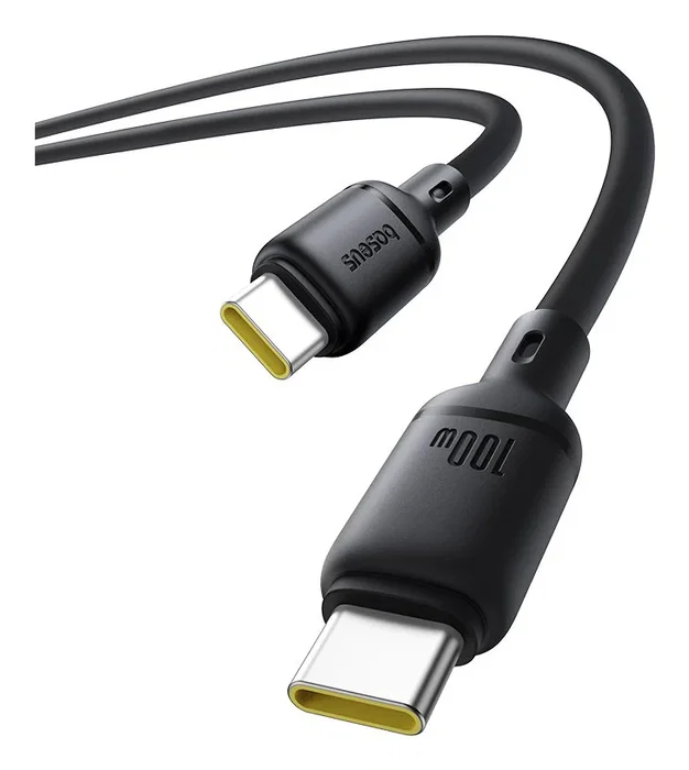 Baseus Cable Silky Series USB C a USB C 100W 1m Negro